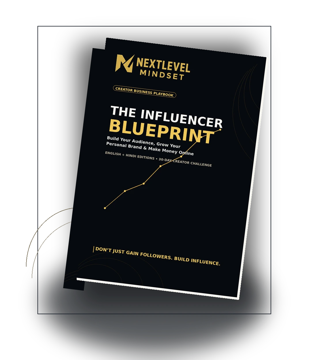 The Influencer Blueprint — 3D book mockup