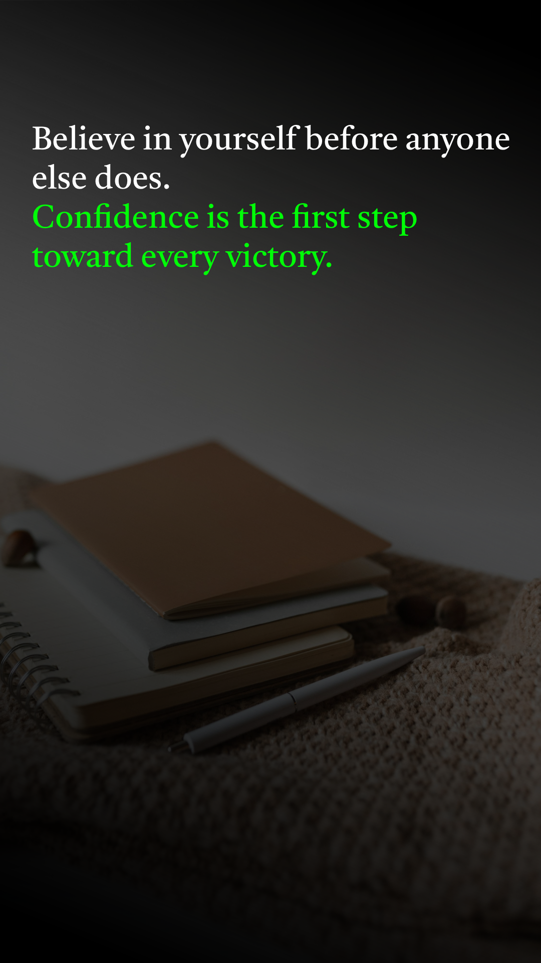 Believe in Yourself First | Confidence & Success Motivation Template